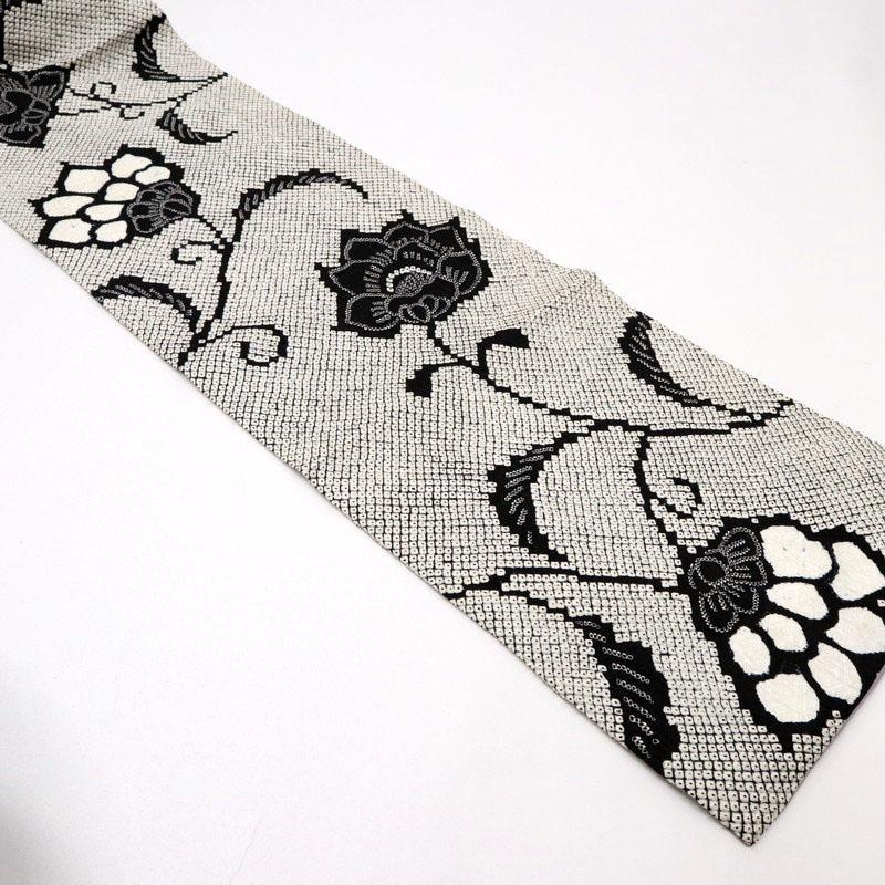 正絹 絞り柄 黒地×白 装飾文様 付け下げ 美品 楽天市場】【中古】 訪問着 リサイクル 着物 正絹 袷 黒地 鹿の子 絞り