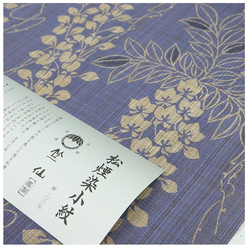 SALE／77%OFF】 竺仙 松煙染小紋 藤 反物 agglo-maubeugevaldesambre.fr