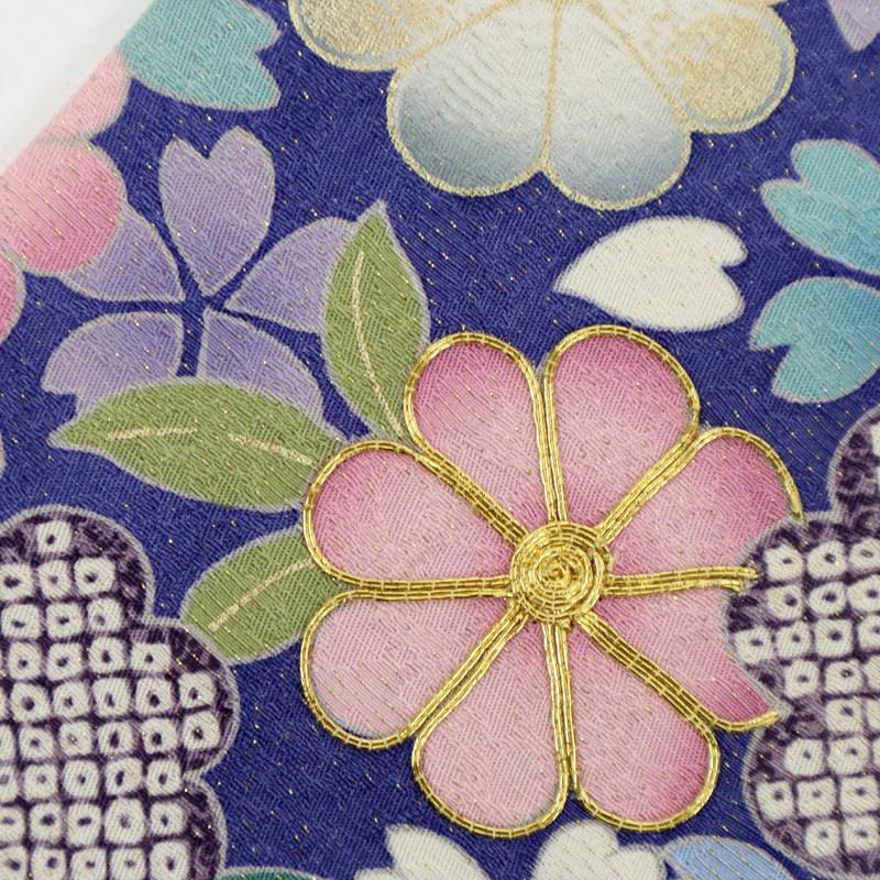 振袖 煌びやか 豪華 花々模様 水色 成人式 卒業式 袷正絹 着物 M 振袖 煌びやか 豪華 花々模様 水色 成人式 卒業式 袷正絹 着物 M