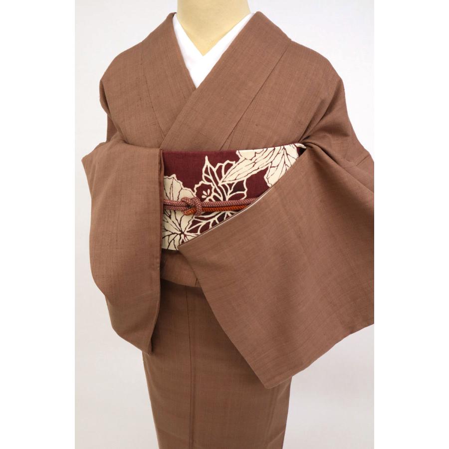 振袖 身丈174.5cm おいる 裄丈69.5cm L 袷 小糸敏 紬地 落款あり 椿 枝  