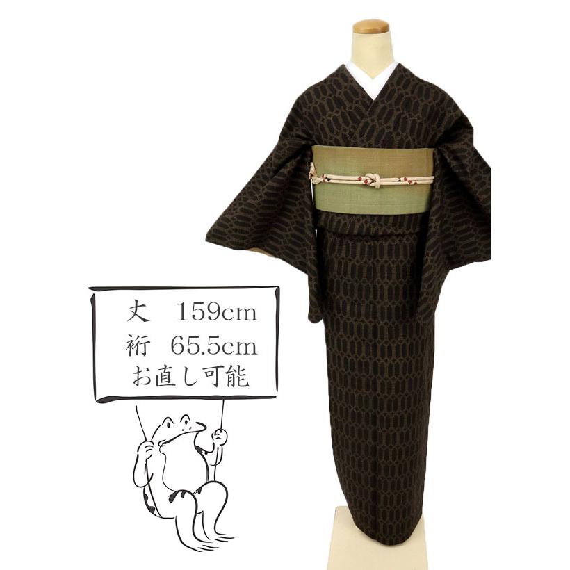 最新最全の 正絹 結城紬 80亀甲 紺 袷 ecousarecycling.com