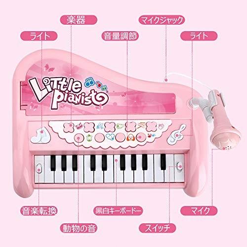 Flycreat ピアノ おもちゃ キーボード 可動マイク 光る こども キャラクター 子供 ピアノ 楽器玩具 ミュージック Zfs3375 Smile Seed 通販 Yahoo ショッピング