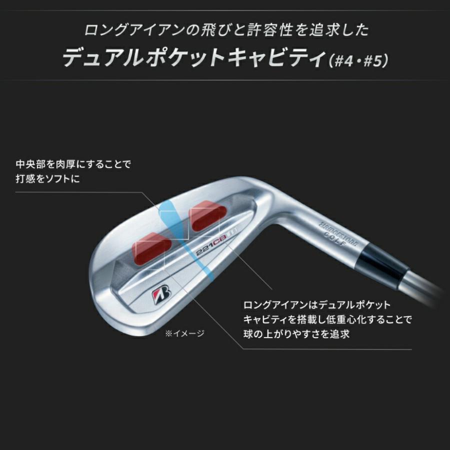 BRIDGESTONE GOLF アイアンセット 新品 6本 ブリヂストン ゴルフ 221CB