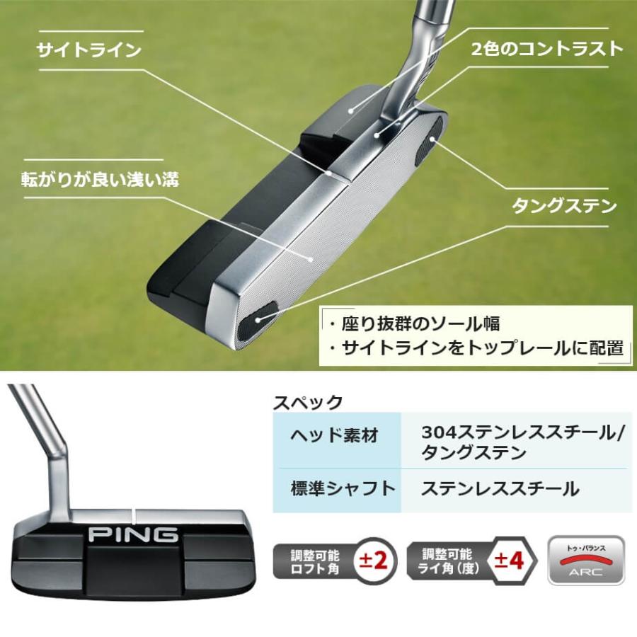 ピン 2023 KUSHIN 4 クッシン 4パター メンズ 右用 33インチ 34インチ 