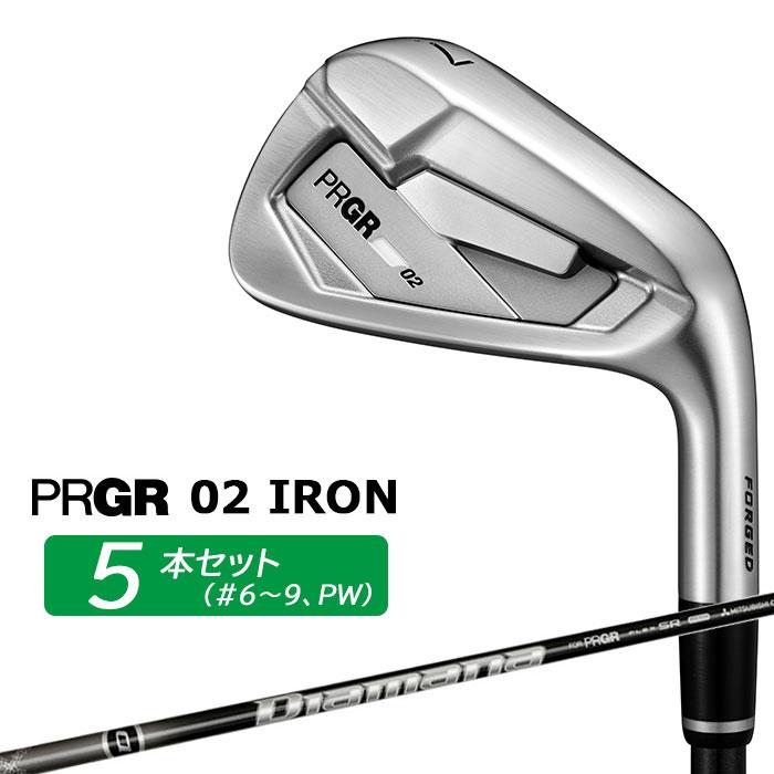 新品同様　PRGR 02 アイアン 6本セット 純正ディアマナ　SR PRGR（プロギア） 02 アイアン 2026 アイアン 5本セット(#6-PW) 右用