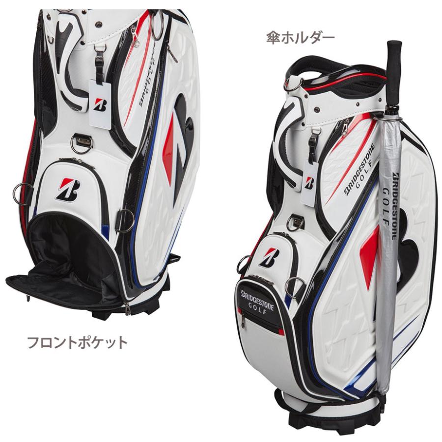 BRIDGESTONE CB2601 キャディバッグ ホワイト 9.5インチ BRIDGESTONE GOLF ブリヂストン ゴルフ ツアーレプリカモデル キャディ
