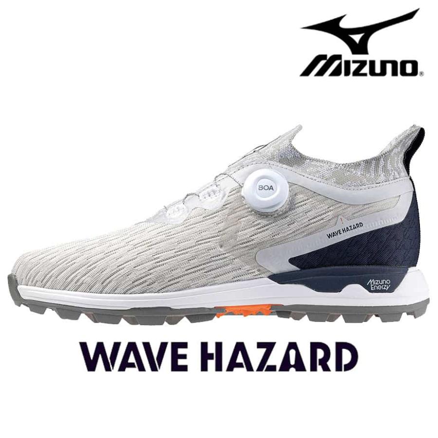 良い値‼️【新品】ミズノ ウェーブ ハザードWG ボア防水ゴルフシューズ25cm MIZUNO（ミズノ） ウエーブハザード WG ボア ゴルフ シューズ メンズ
