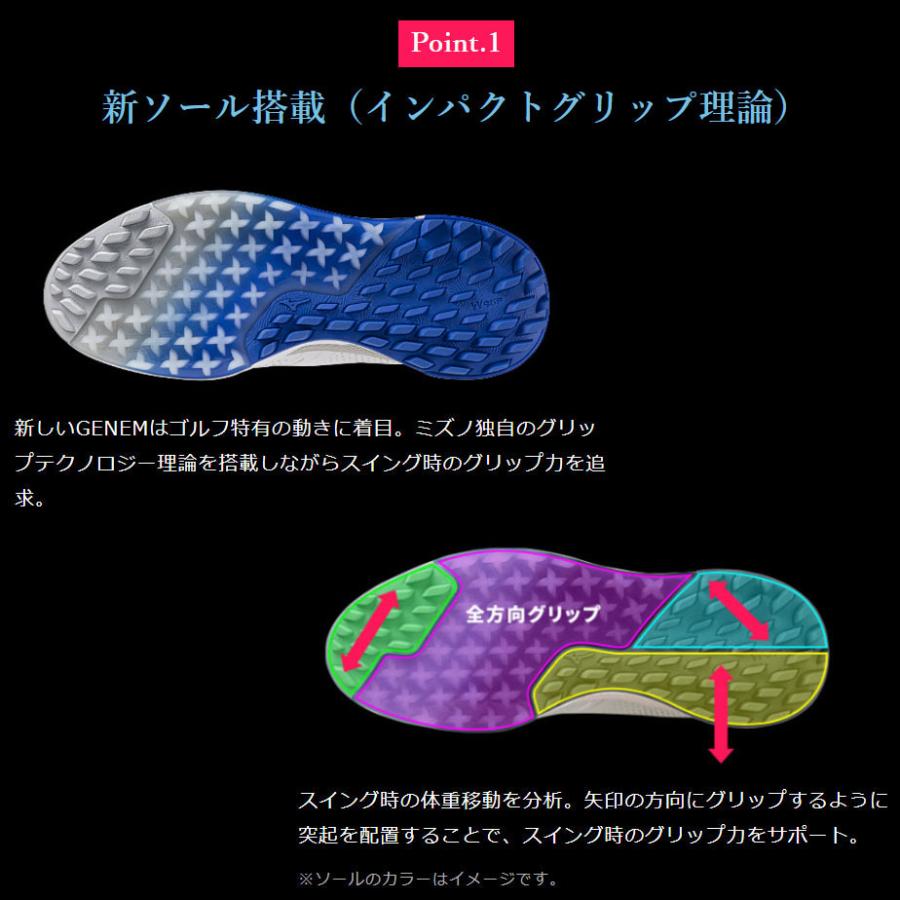 MIZUNO（ミズノ） ジェネム GENEM WG GTX ボア ゴルフ シューズ メンズ