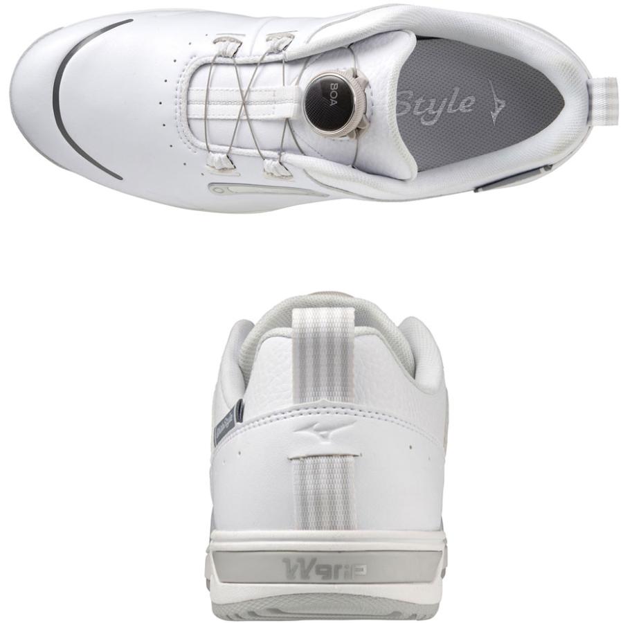 ミズノ ゴルフシューズ ワイドスタイル WG ボア ウィメンズ ホワイト23.5 ミズノ ゴルフシューズ ワイドスタイル WG ボア ウィメンズ