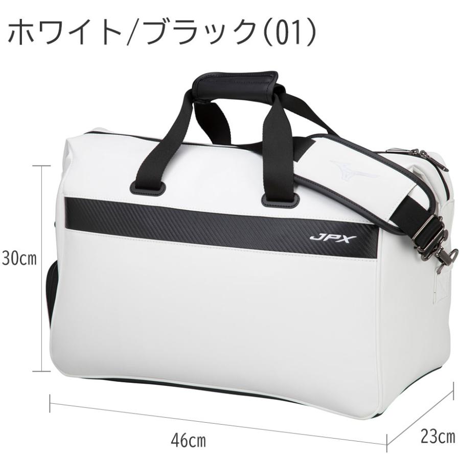 ミズノ JPX Limited ボストンバッグ メンズ ホワイト×ブラック 01 ブラック×ホワイト 09 ホワイト×ブルー 22 L46×W23×H30cm 5LJB2241 合成皮革 鞄 ゴルフ MIZUNO ゴルフ用品 ミズノ MIZUNO JPX Limited ボストンバッグ メンズ