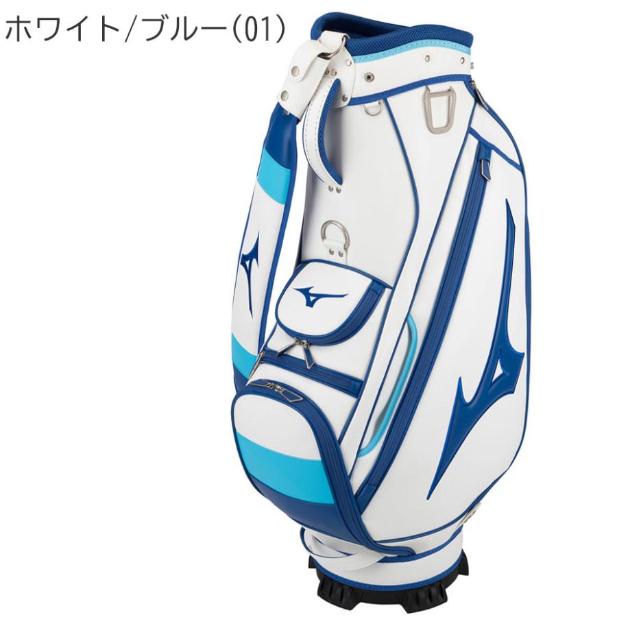 Mizuno ゴルフキャディバッグ 9.5型 ホワイト/ブルー