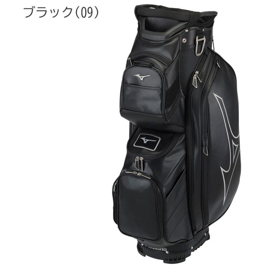 ゴルフバッグ ミズノ MIZUNO Tour Cart キャディバッグ メンズ バイカラー ブラック 11.0型 47インチ対応 3.8kg 14分割 5LJC2223｜yatogolf｜04