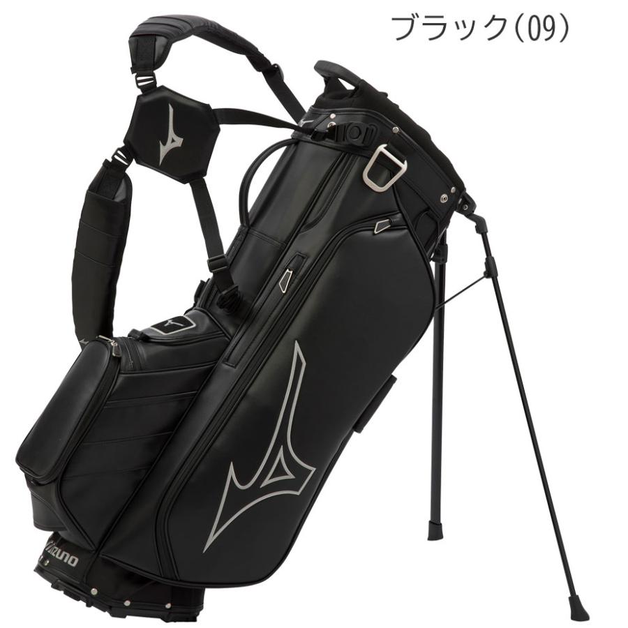 ゴルフバッグ ミズノ MIZUNO Tour Stand Prime キャディバッグ メンズ バイカラー ブラック 10.0型 47インチ対応  3.5kg 6分割 5LJC2224