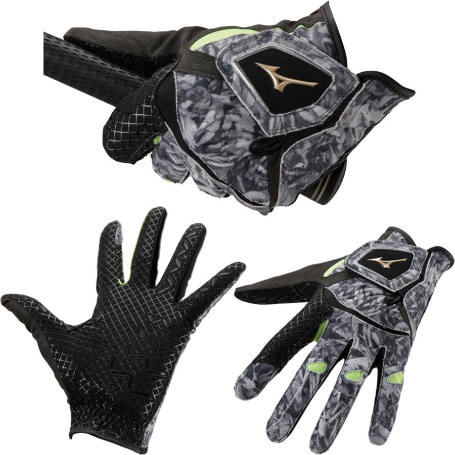 MIZUNO（ミズノ） 手袋 ダブルグリップ グローブ メンズ グレー×スカイ
