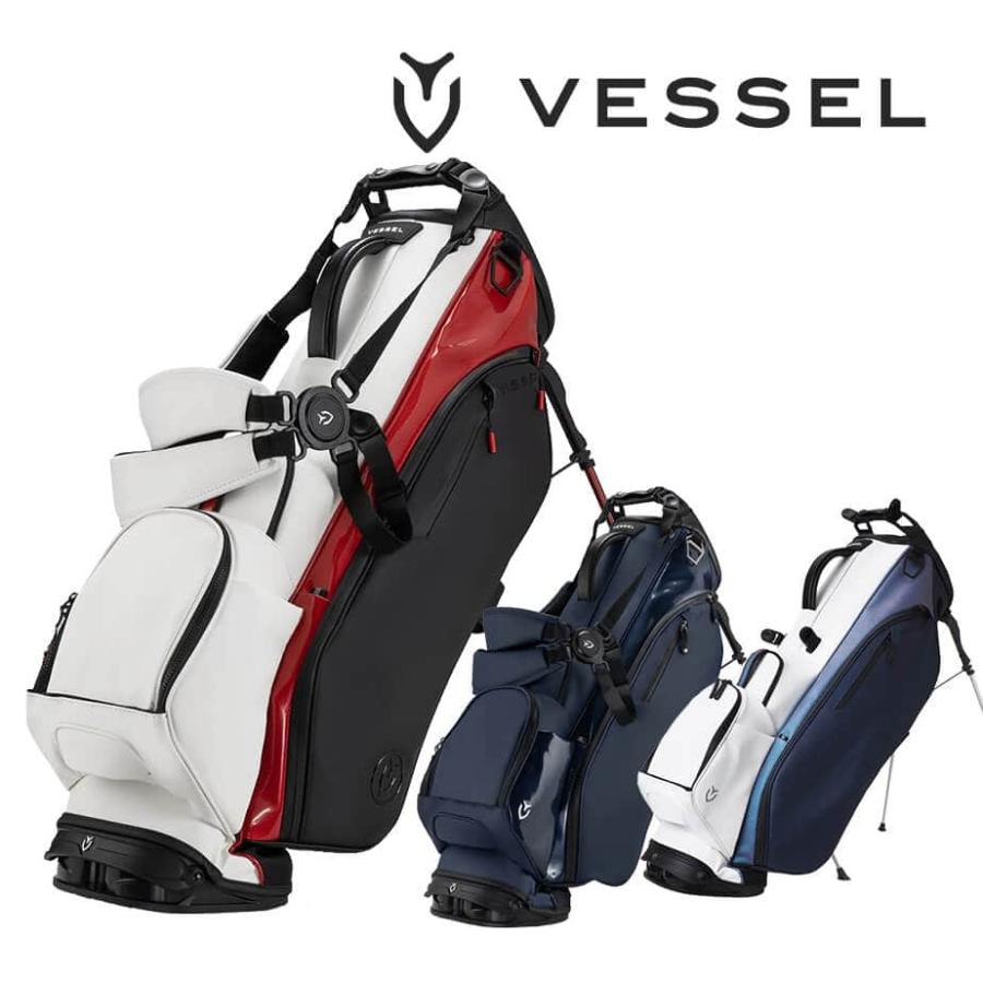 ベゼル　プレイヤー3.0 DXR BKキャディーバック VESSEL ベゼル プレイヤー 3.0 スタンド キャディバッグ メンズ