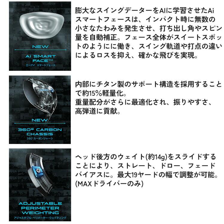直売販売品 Callaway [キャロウェイ] PARADYM Ai SMOKE MAX ドライバー TENSEI PRO BLUE 1K 50 カーボンシャフト メンズ 右用 [日本正規品]【2024年モデル】