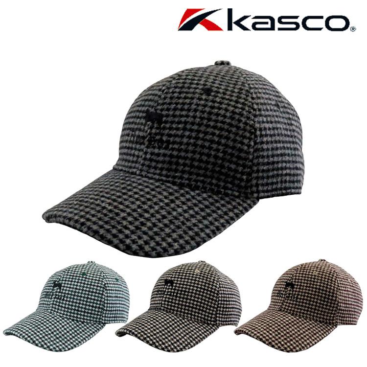 kasco 帽子 メンズ キャスコ ボルゾイ 千鳥風柄キャップ Kasco