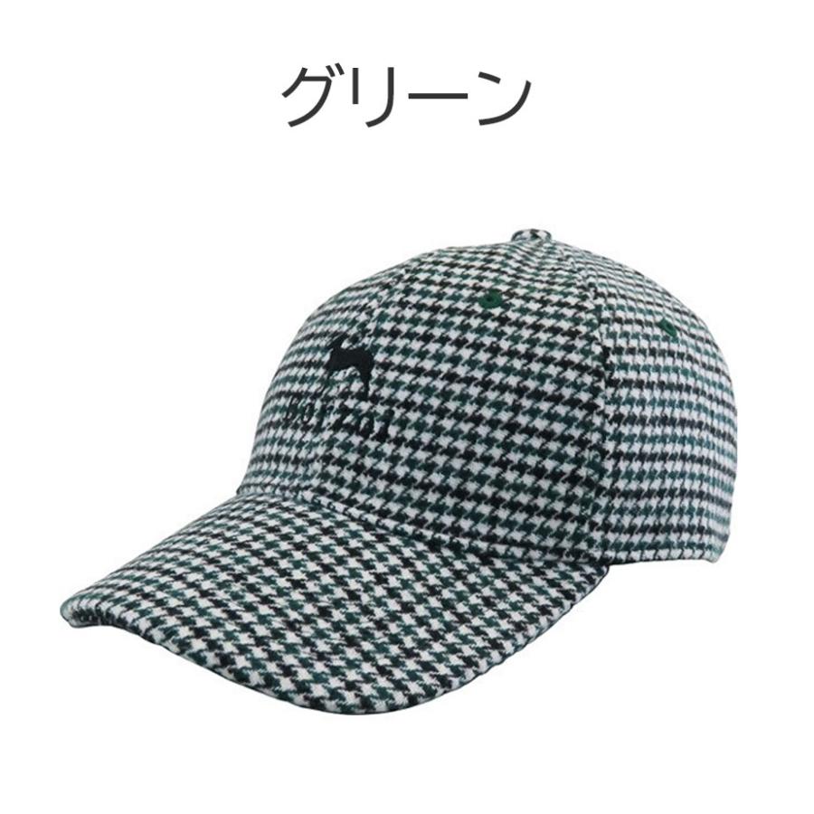 kasco（キャスコ） 帽子 メンズ ボルゾイ 千鳥風柄キャップ