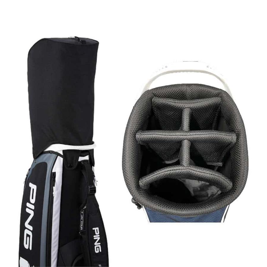 PING キャディバッグ ブラック PING（ピン） （メンズ）ゴルフ キャディバッグ 軽量 カート式 9.5型 6
