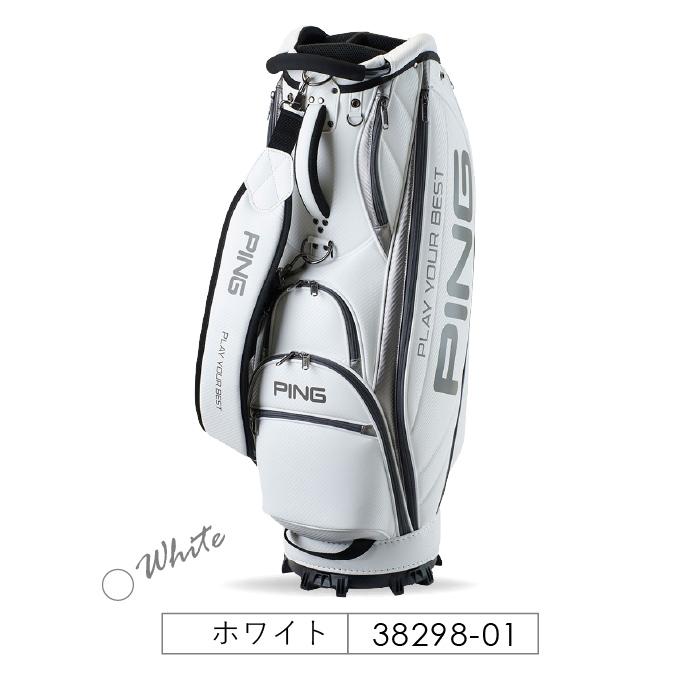 PING CB-U2502 キャディバッグ 使用回数1回 美品 PING（ピン） CB-U2502 ソフトPU キャディーバッグ メンズ ゴルフ用品