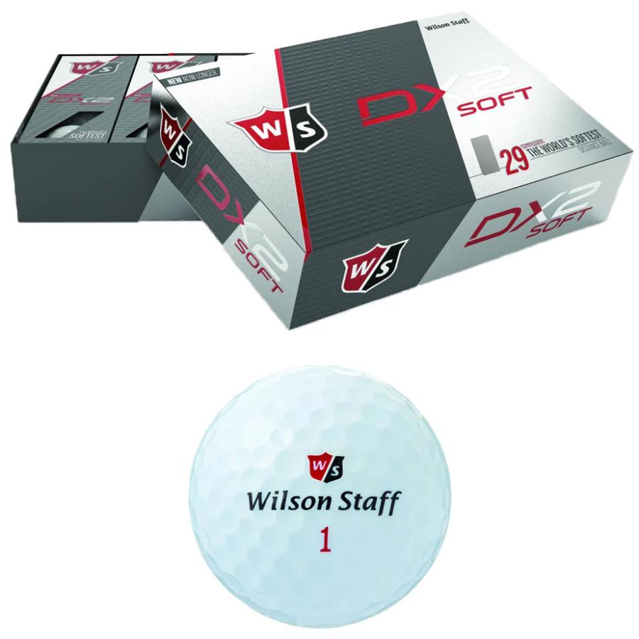 (未使用･未開封品)　Wilson(ウイルソン) ゴルフボール DX2 SOFT ゴルフボール ユニセックス DX2 AN ホワイト 1ダース(12個入り) ディンプル数:302 6k88evb Wilson Staff（ウィルソンスタッフ） ウィルソン DX2 SOFT ゴルフ
