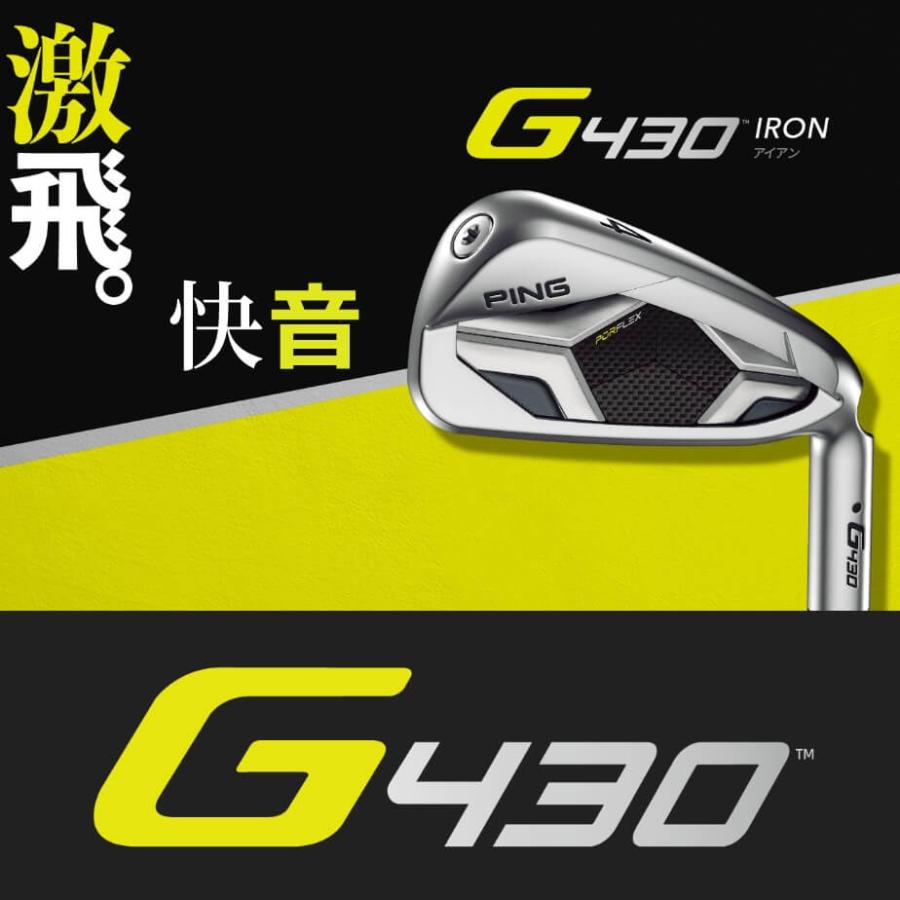 選べる支払い方法 アイアン ピン PING G430 アイアン6本セット (6l〜9l、PW、45) N.S.PRO MODUS3 TOUR 105 スチールシャフト メンズ 右用 ゴルフ