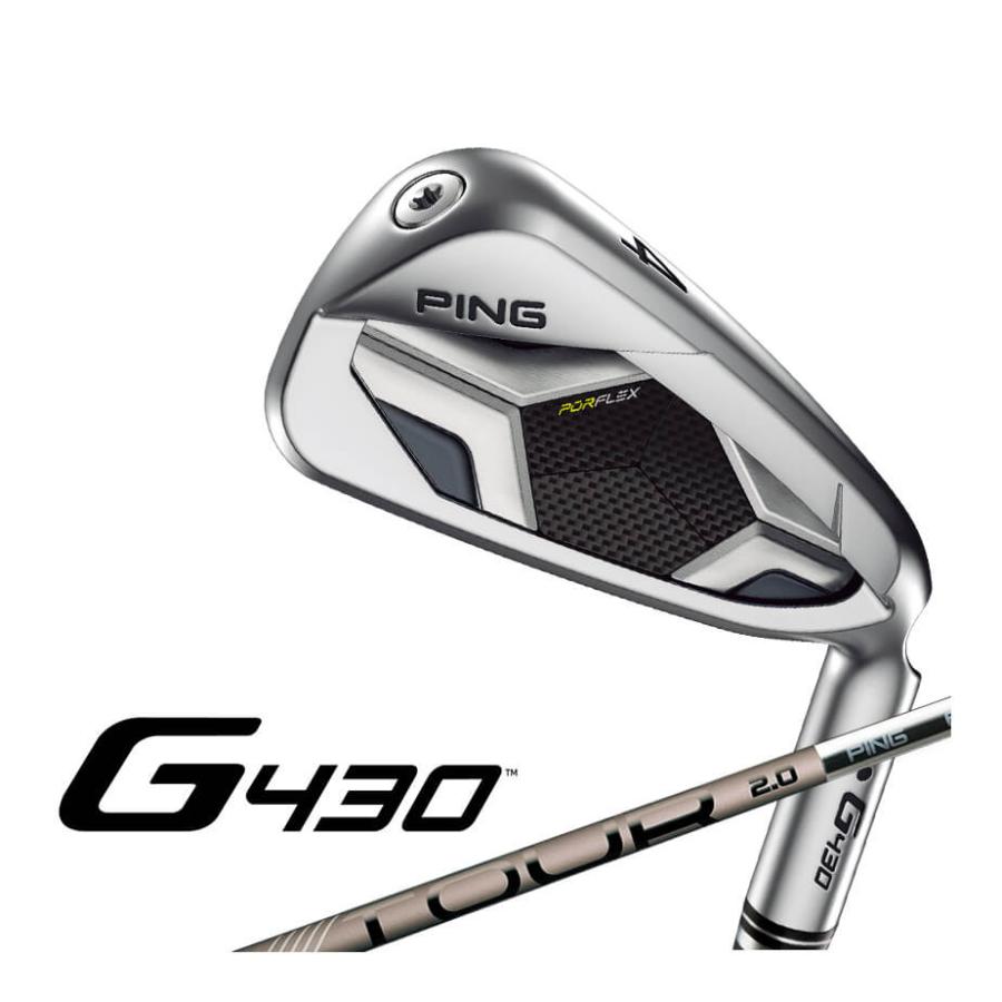 ピン G430 アイアン6本セット (6l〜9l、PW、45) PING TOUR 2.0 CHROME 