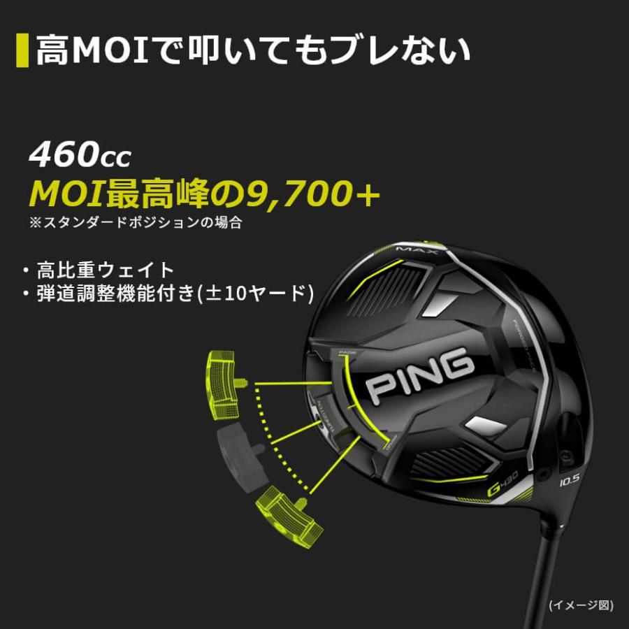 PING（ピン） ウッド PING G430 MAX ドライバー ALTA J CB BLACK