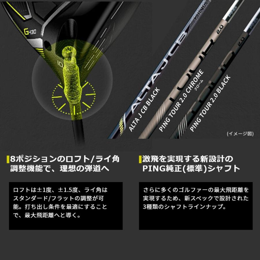 G430純正　PING TOUR 2.0 BLACK 75S 5w用シャフト PING（ピン） ウッド PING G430 SFT ドライバー PING TOUR 2.0 BLACK