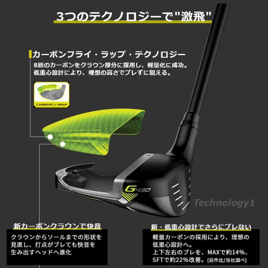 【カスタムフィッティング】 PING [ピン] G430  【LST】 フェアウェイウッド メンズ 右用 ALTA J CB BLACK F カーボンシャフト [G430 Fairway][日本正規品]｜yatogolf｜03