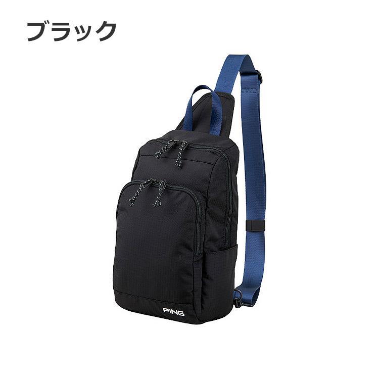 PING ゴルフ用バックパック ブラック PING（ピン） GB-P2410 ブラックライン スリングパック ブラック BLACK