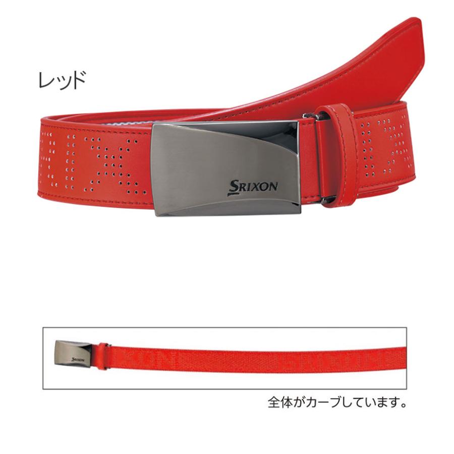 ベルト ダンロップ スリクソン メンズ レッド 赤 100cm 幅40mm GGL