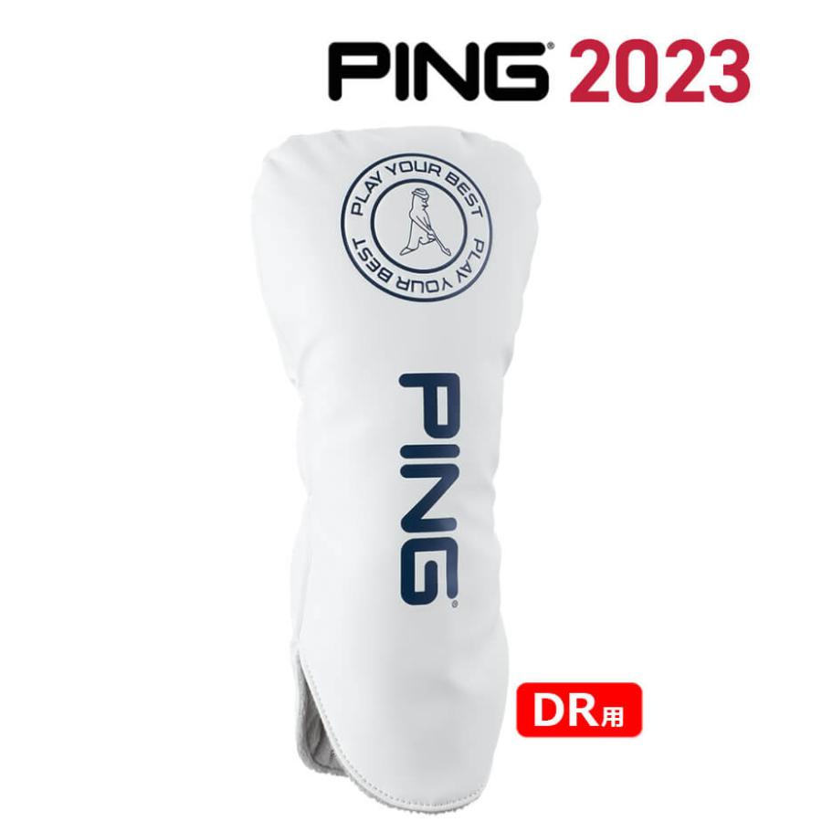 PING ピン 2023年 ヘッドカバー 2点セット アイコン総柄 ホワイト系 DR PT [240101496700] ゴルフウェア ストスト PING ピン 2023年 ヘッドカバー 2点セット アイコン総柄
