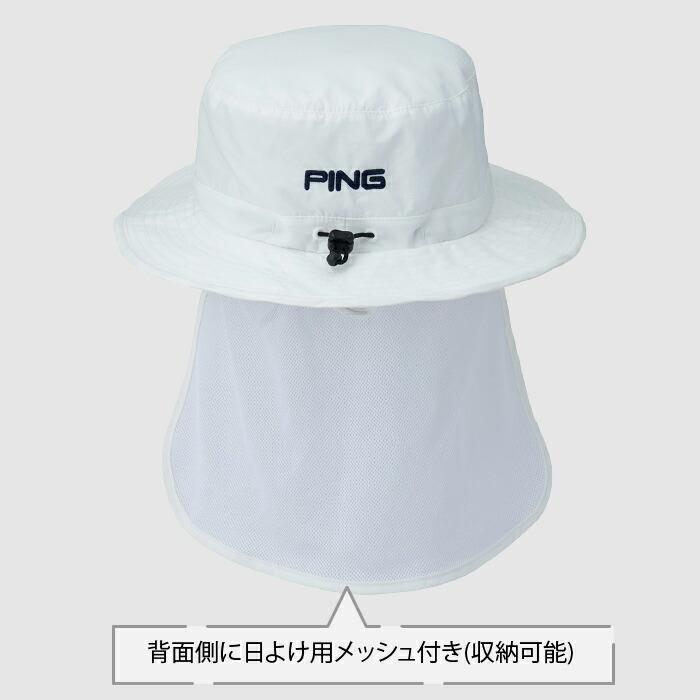 PING（ピン） HW-U2606 ウォーターリペレントハット 38997 PING GOLF