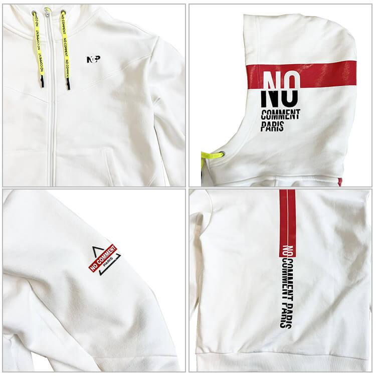 NO COMMENT PARIS（ノーコメントパリ） NC スポーツ フーディージップ