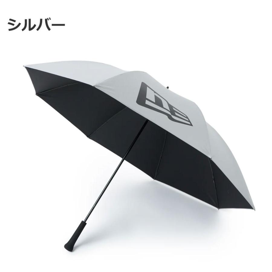 NEW ERA（ニューエラ） ゴルフ 傘 アンブレラ フラッグロゴ シルバー