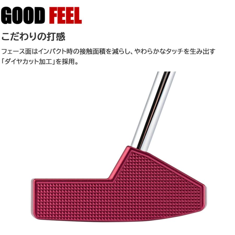 kasco キャスコ Red9/9 DELTA-FACE 丸マレット DF-017 パター 右 kasco キャスコ Red9/9 DELTA-FACE 丸マレット DF-017 パター 右