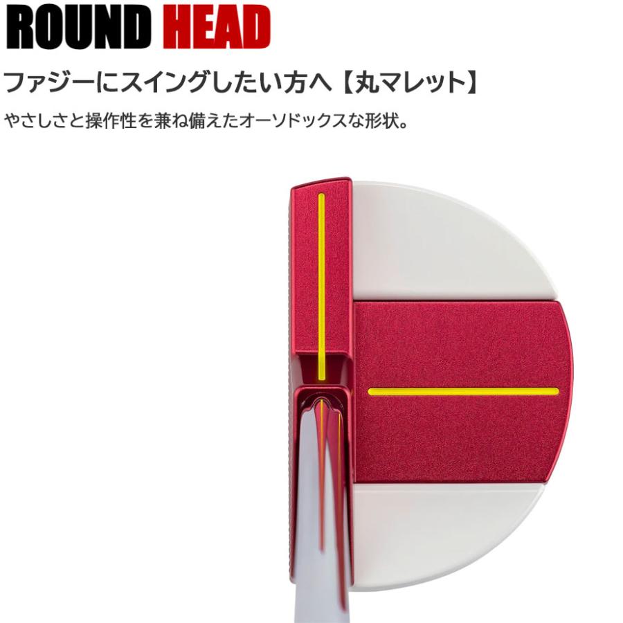 kasco キャスコ Red9/9 DELTA-FACE 丸マレット DF-017 パター 右 kasco キャスコ Red9/9 DELTA-FACE 丸マレット DF-017 パター 右