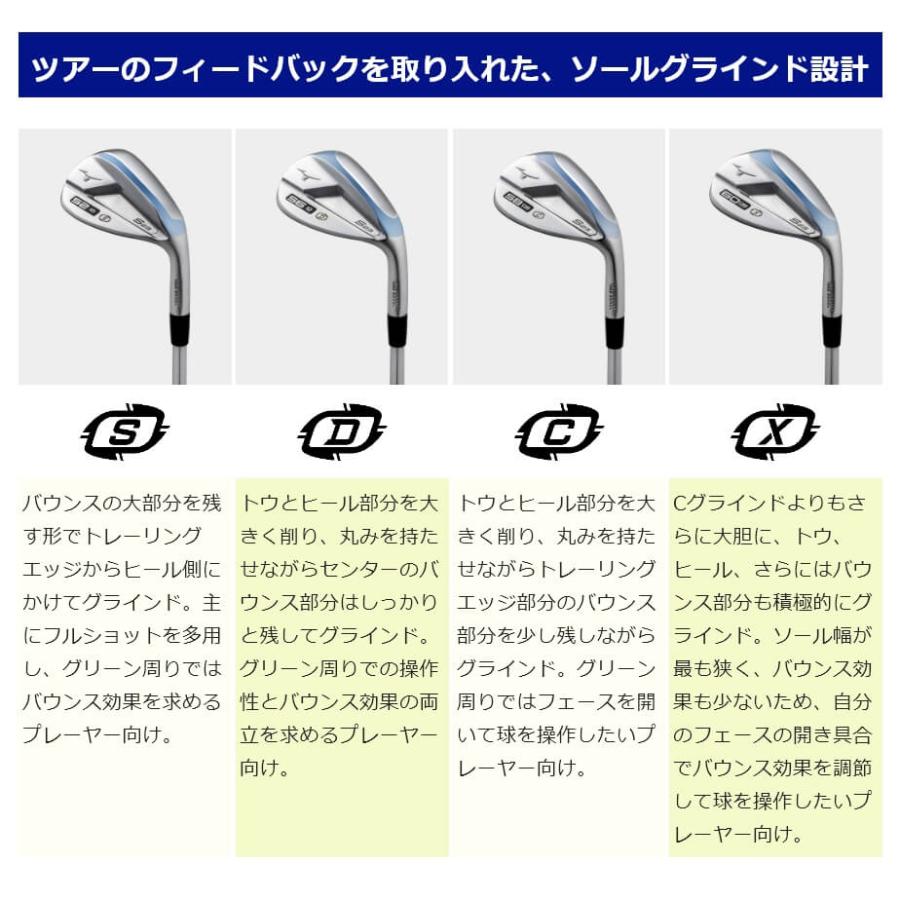 MIZUNO（ミズノ） ウェッジ S23ウエッジ ホワイトサテンブラッシュ