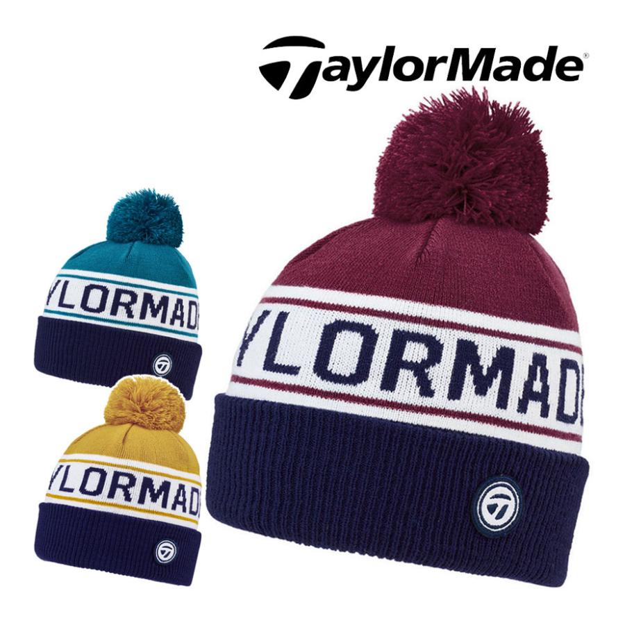 新品 TaylorMade テーラーメイド ポンポンビーニー ハンドウォーマー TaylorMade（テーラーメイド） ニット帽 ポンポンビーニー メンズ