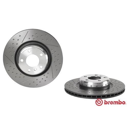 brembo ブレンボ ブレーキディスク リア BMW 1シリーズ F20 118d Mパフォーマンスブレーキ 345mmスリット＆ドリルドディスク 1S20用 09.C400.13