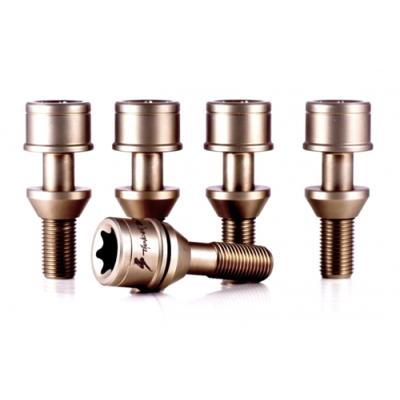 ThunderBolt Titanium ボルト BE ZERO M12xP1.25 オーダーカット(26mm〜43mm) コニカル座 16本セット zero-12125-16 ThunderBolt Titanium ボルト BE ZERO M14xP1.5 28mm+33mm コニカル座