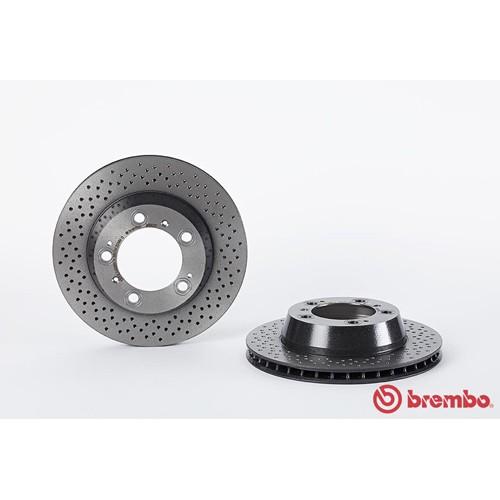 brembo ブレンボ ブレーキディスク リア ポルシェ ボクスター 987 3.2S 98726用 09.8890.21