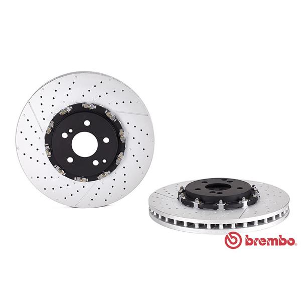 brembo ブレンボ フローティング ブレーキディスク フロント メルセデスベンツ AMG セダン W212 E63 212077用 360φ×36 ドリルドディスク 09.9764.23