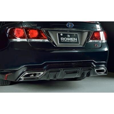 ROWEN プレミアム01S リヤマフラー トヨタ クラウン アスリート 2.5L M/C前 ROWENリヤハーフスポイラー GRS210用 ステンレス製 1T012Z10
