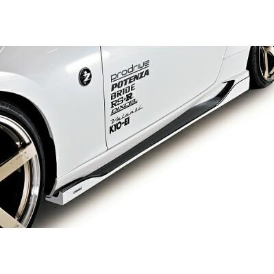 NisフェアレディZ サイドスカート サイドスポイラー ROWENホワイト Z33