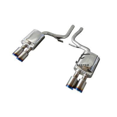 ポルシェパナメーラパワークラフト製ストレートX チューブマフラーカッターセット ポルシェパナメーラパワークラフト製ストレートX チューブ