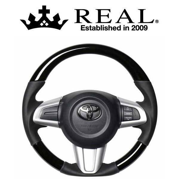 レアル ステアリング オリジナルシリーズ キャストスタイル LA250S/LA260S用 カラー：ブラックウッド (M90-BKW-BK)