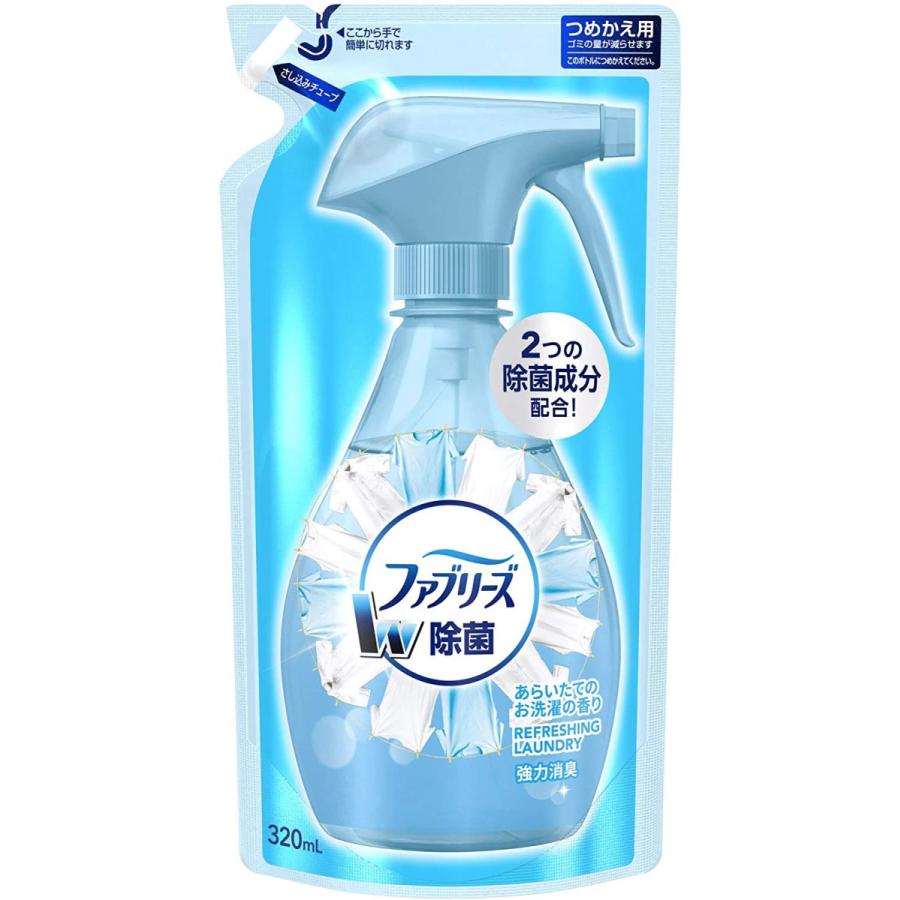 Pg ファブリーズ W除菌 つめかえ用 3ml 清潔なランドリーの香り 消臭 プレミアム
