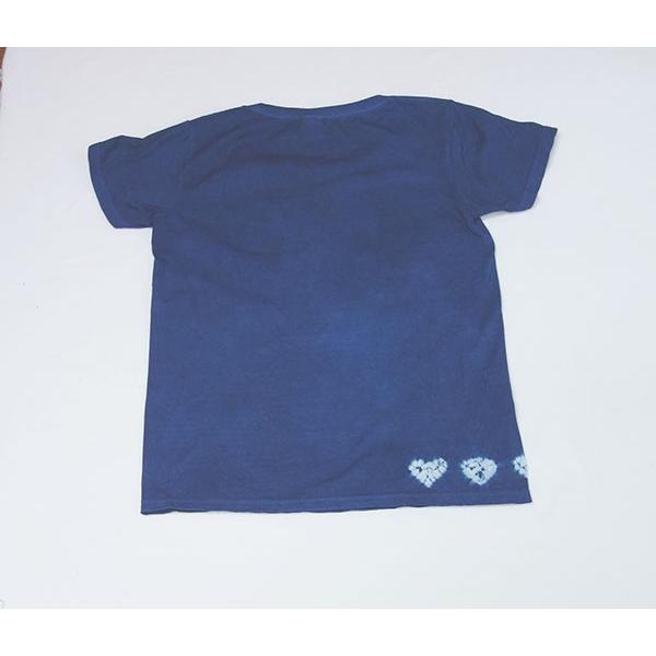 藍染ハートの絞り レディースtシャツ 前も後ろもハートの手絞り Atlhs 八ヶ岳スタイル 通販 Yahoo ショッピング